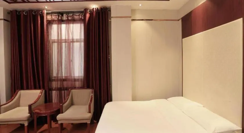 Bed in PAI Hotel Huayin Huashan Mountain Scenic Spot Ancient Street