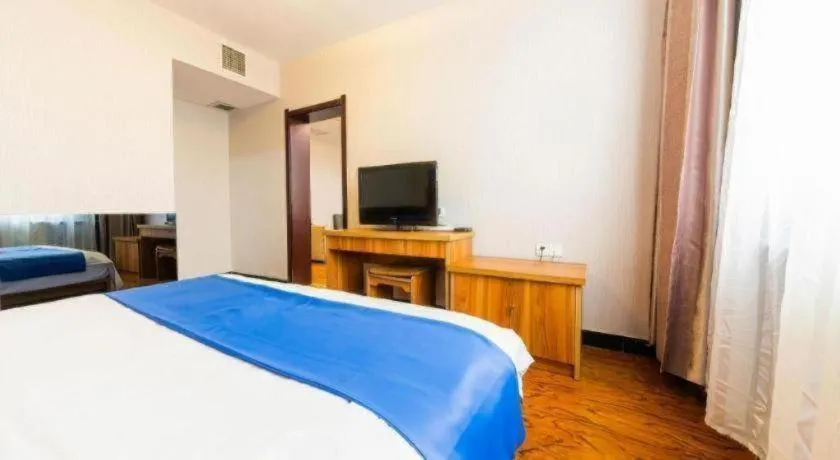 Bed in PAI Hotel Huayin Huashan Mountain Scenic Spot Ancient Street