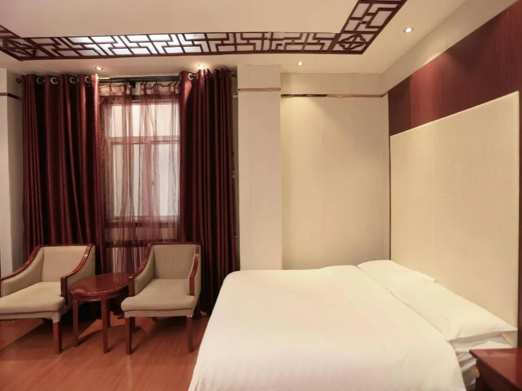 Bed in PAI Hotel Huayin Huashan Mountain Scenic Spot Ancient Street