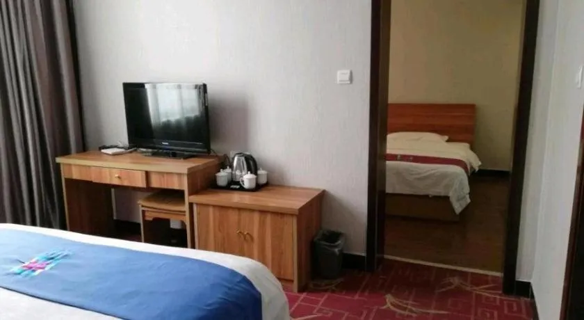 Bed in PAI Hotel Huayin Huashan Mountain Scenic Spot Ancient Street