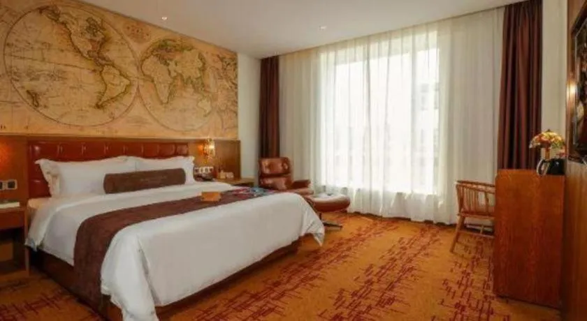 Bed in James Joyce Coffetel·Chadianzi Passenger Terminal Jinke Bei Road Metro Station