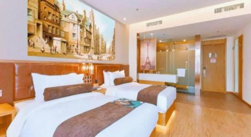 Bed in James Joyce Coffetel Beijing South Station Guang'anmen You'an Hospital