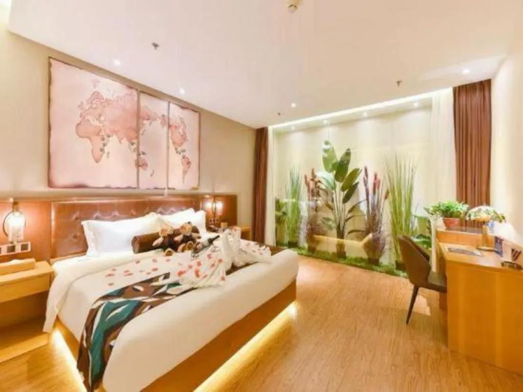 Bed in James Joyce Coffetel Beijing South Station Guang'anmen You'an Hospital