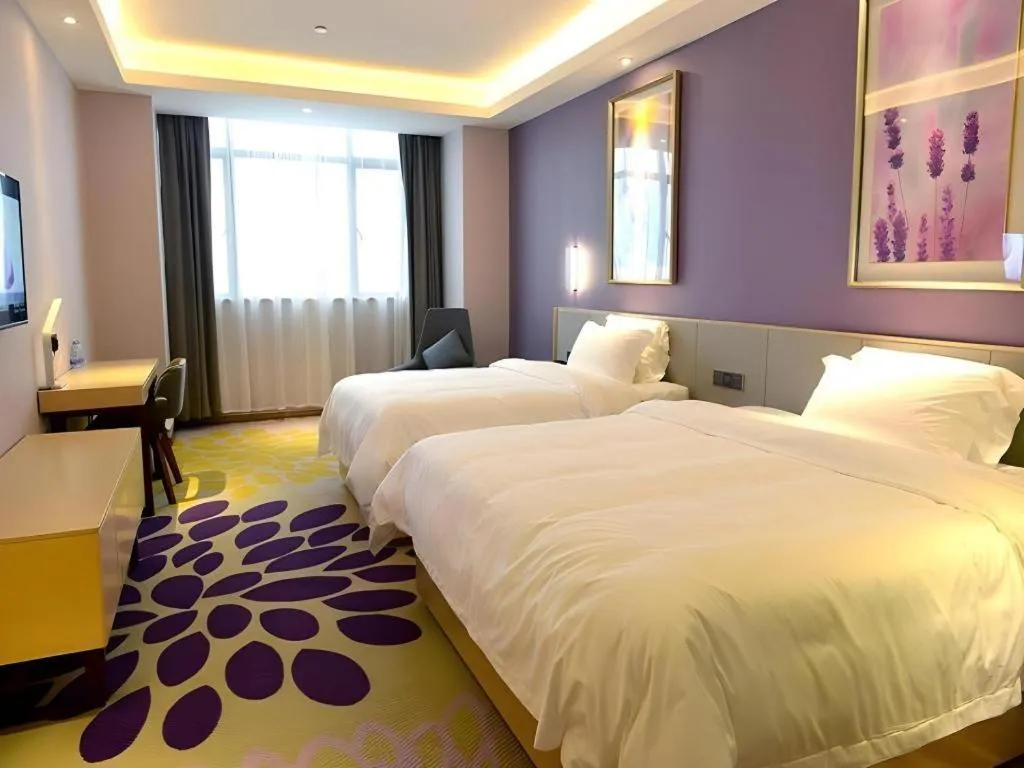 Bed in Lavande Hotel·Yichun Wanda, High Speed Railway Station