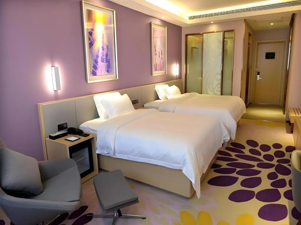 Bed in Lavande Hotel·Yichun Wanda, High Speed Railway Station