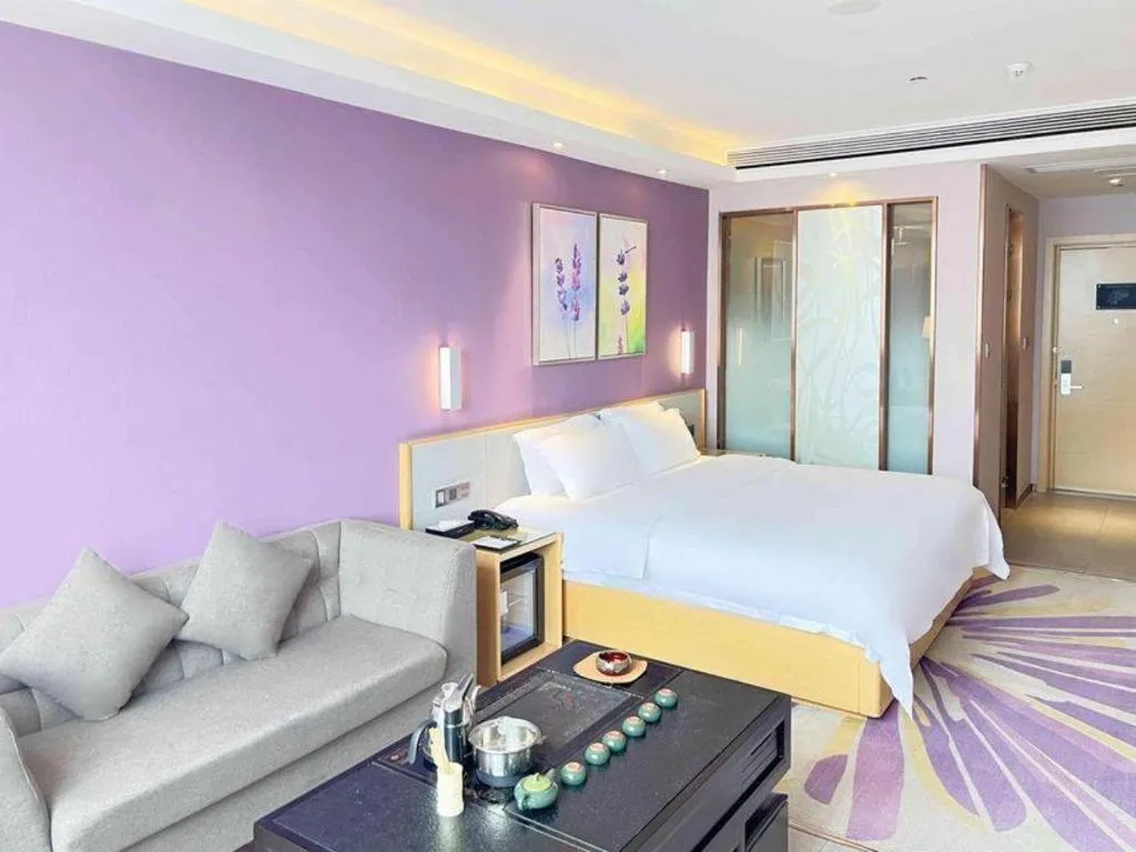 Bed in Lavande Hotel·Yichun Wanda, High Speed Railway Station