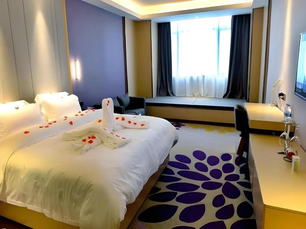 Bed in Lavande Hotel·Yichun Wanda, High Speed Railway Station