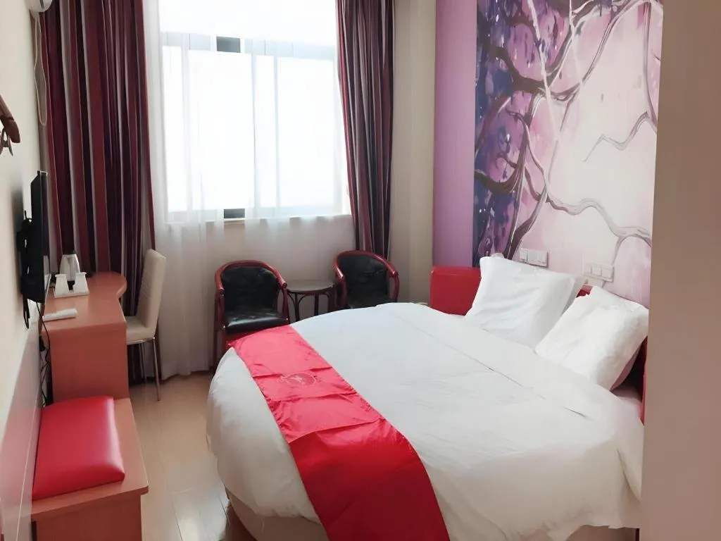 Bed in Thank Inn Plus Hotel Taizhou XingHua Anfeng county