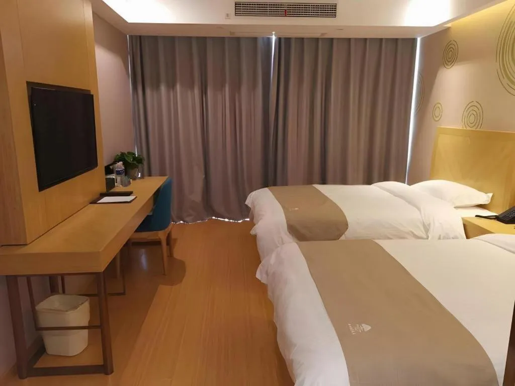 Bed in GreenTree Inn Tongling City ZonGYAng County Qishan Road People's Hospital