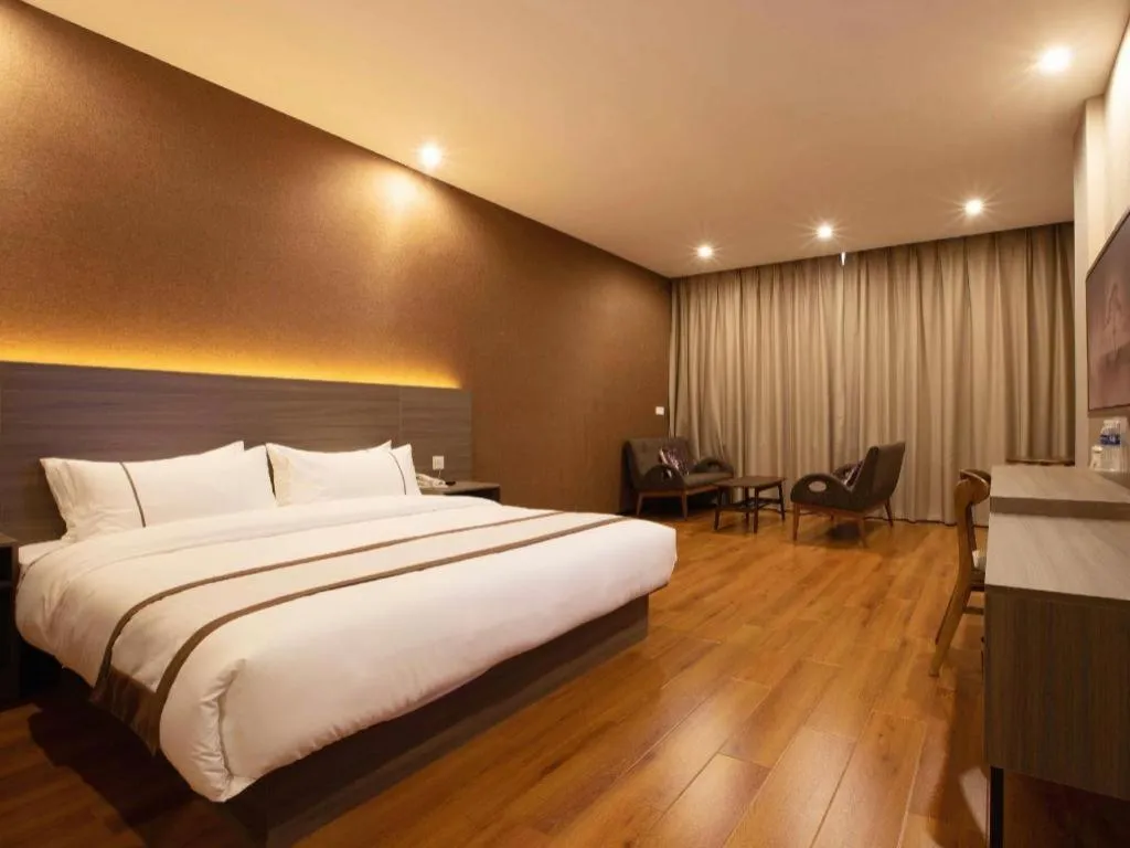 Bed in Jtour Inn Wuxi Meiyuan Kaiyuan Temple Metro