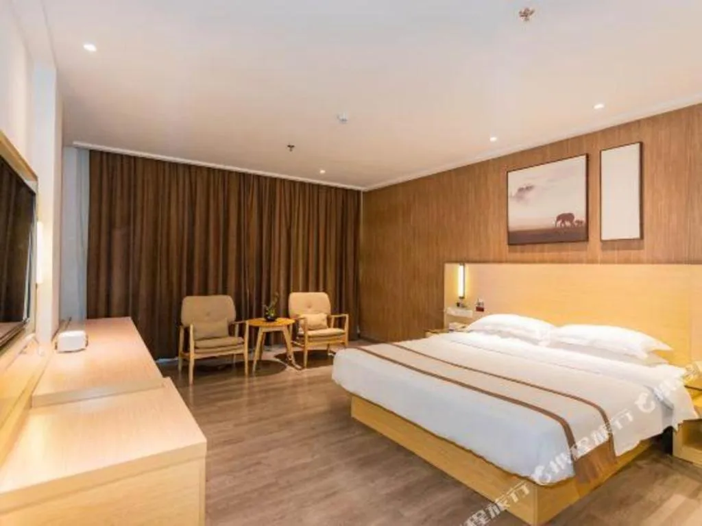 Bed in Jtour Inn Wuxi Meiyuan Kaiyuan Temple Metro