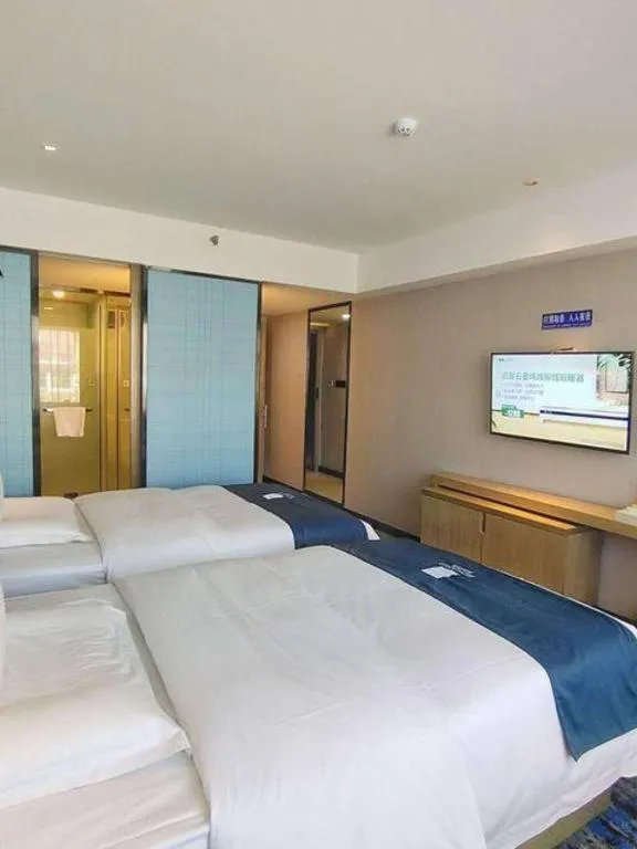 Bed in Echarm Hotel Lhasa Potala Palace