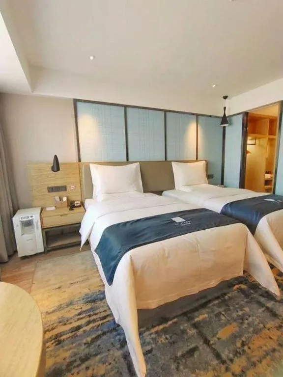 Bed in Echarm Hotel Lhasa Potala Palace