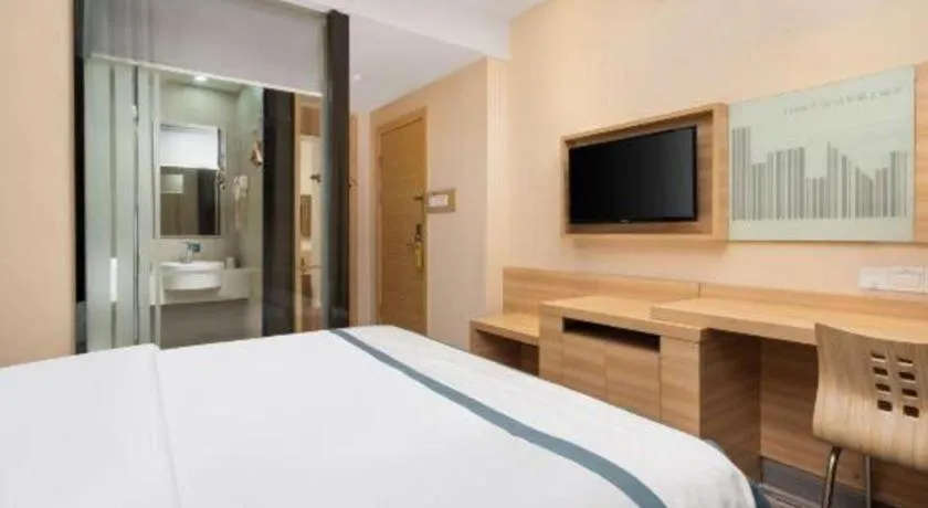 Bed in City Comfort Inn Wuhan Xudong Xiaoping Hubei University