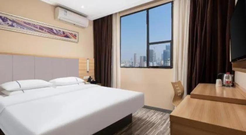 Bed in City Comfort Inn Wuhan Xudong Xiaoping Hubei University