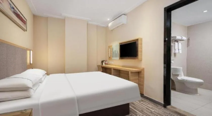 Bed in City Comfort Inn Wuhan Xudong Xiaoping Hubei University
