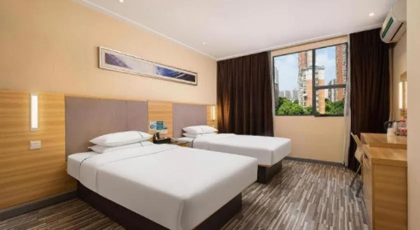Bed in City Comfort Inn Wuhan Xudong Xiaoping Hubei University