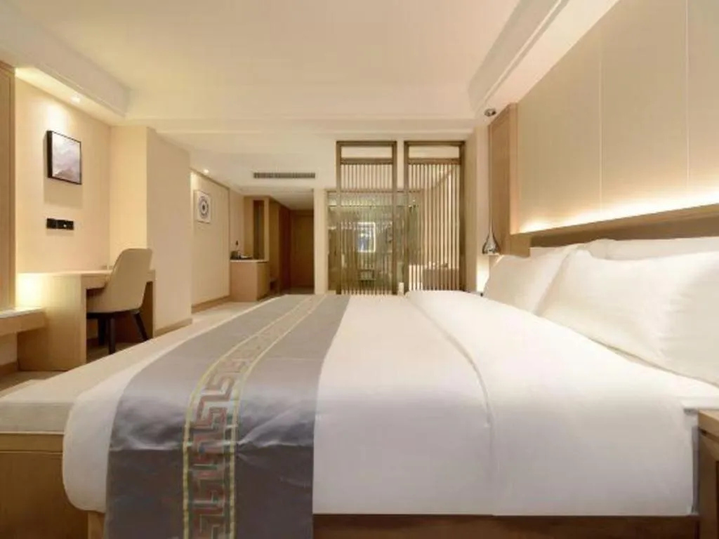 Bed in Borrman Hotel Guiyang Guanshanhu International Conference Center Metro Station