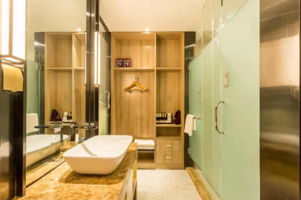 Bed in Borrman Hotel Tai'an Central Hospital Taishan Tianwai Village Hongmen