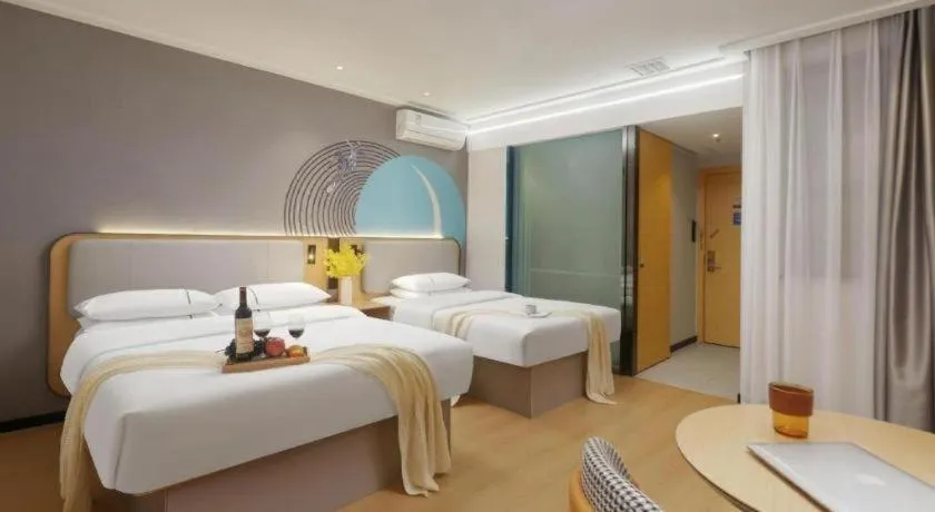 Bed in City Comfort Inn Wuhan Hankou Jiangtan