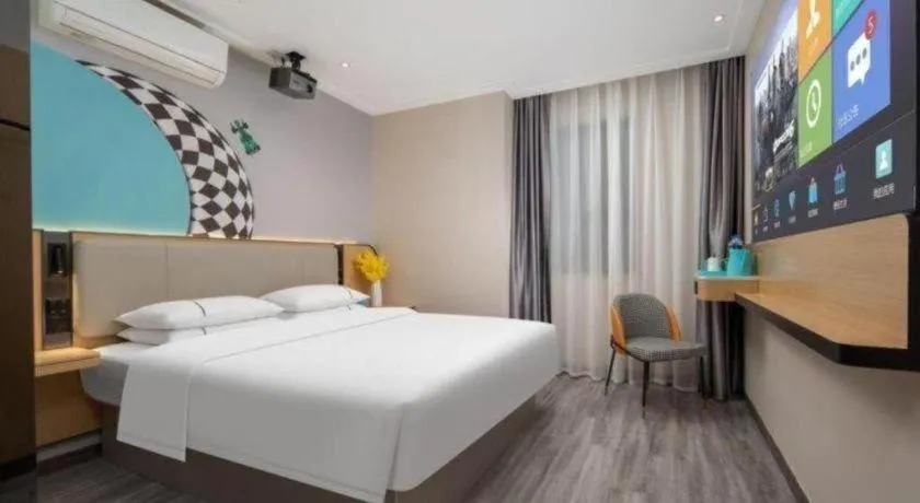 Bed in City Comfort Inn Wuhan Hankou Jiangtan