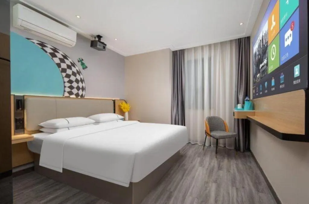 Bed in City Comfort Inn Wuhan Hankou Jiangtan