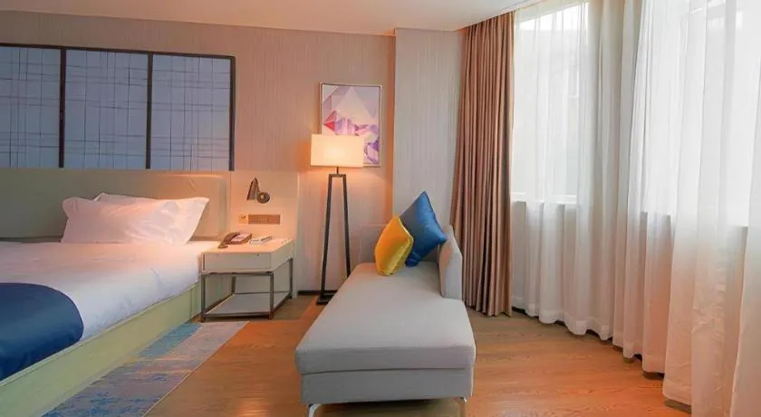 Bed in Echarm Hotel Guangzhou Changlong Shiqiao Metro Station