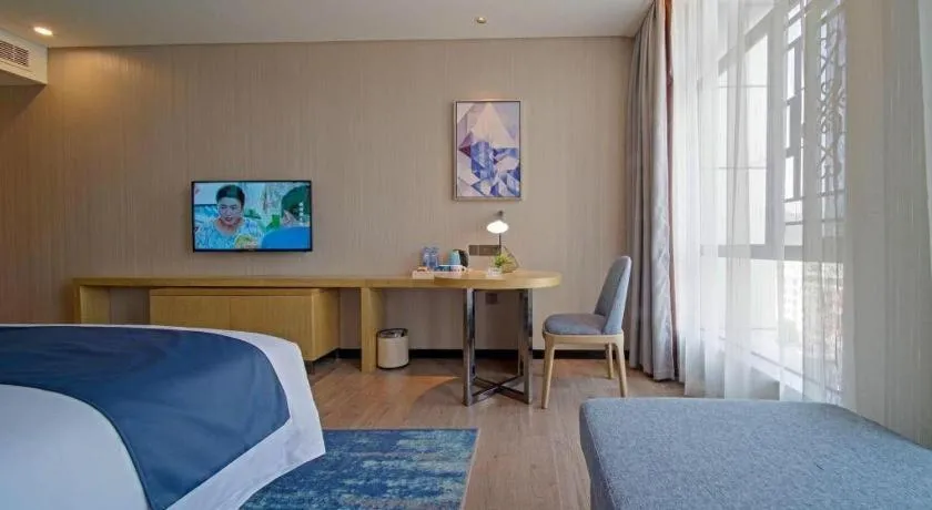 Bed in Echarm Hotel Guangzhou Tonghe Dayuan Times Square