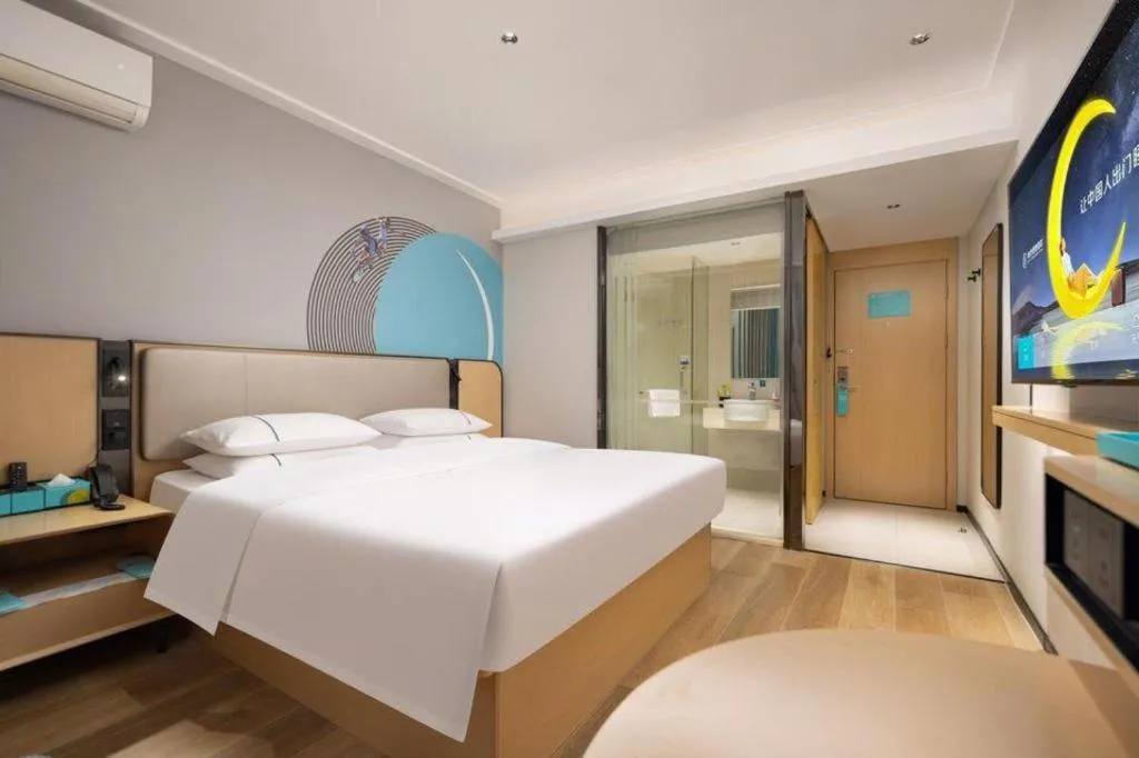 Bed in City Comfort Inn Wuhan Jinyinhu Garden Expo Park