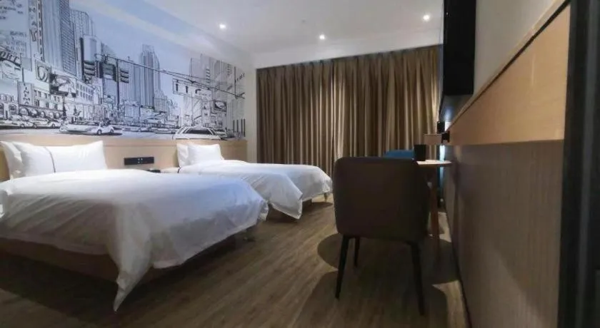 Bed in City Comfort Inn Wuhan Jinyinhu Garden Expo Park