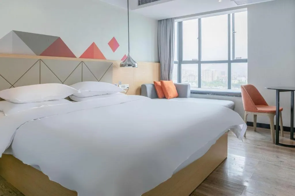 Bed in Borrman Hotel Puning International Commodity City Wantaihui