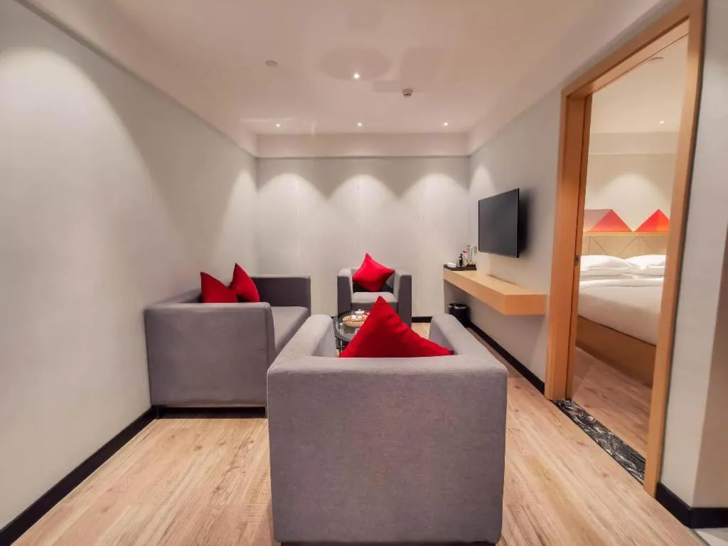 Bed in Borrman Hotel Puning International Commodity City Wantaihui