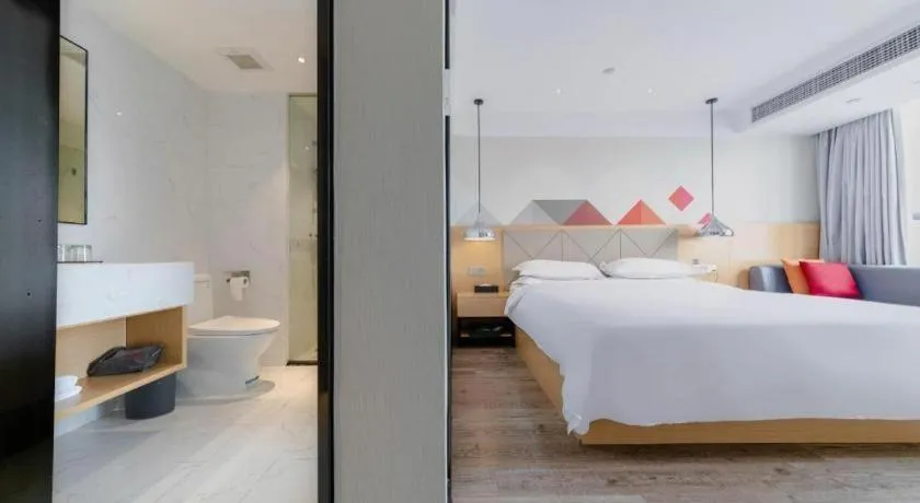 Bed in Borrman Hotel Puning International Commodity City Wantaihui