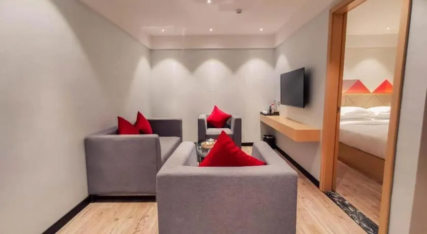 Bed in Borrman Hotel Puning International Commodity City Wantaihui