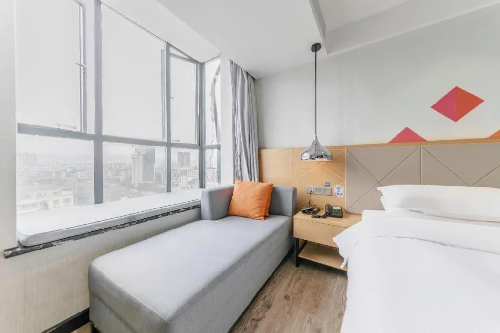 Bed in Borrman Hotel Puning International Commodity City Wantaihui