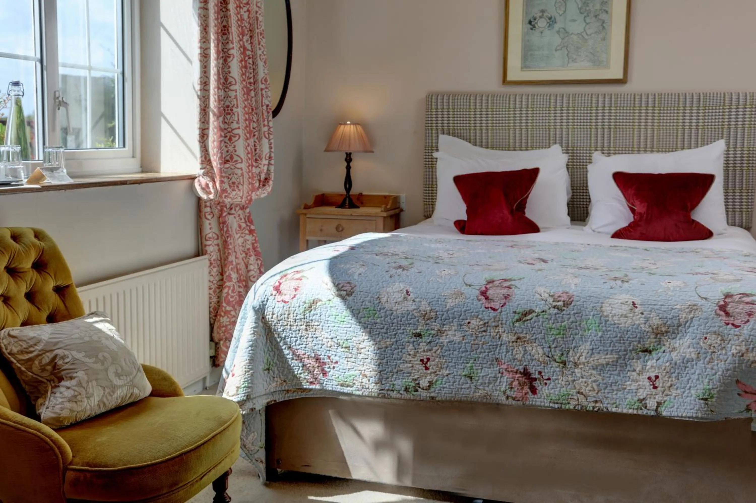 Bed in The Moonraker Hotel