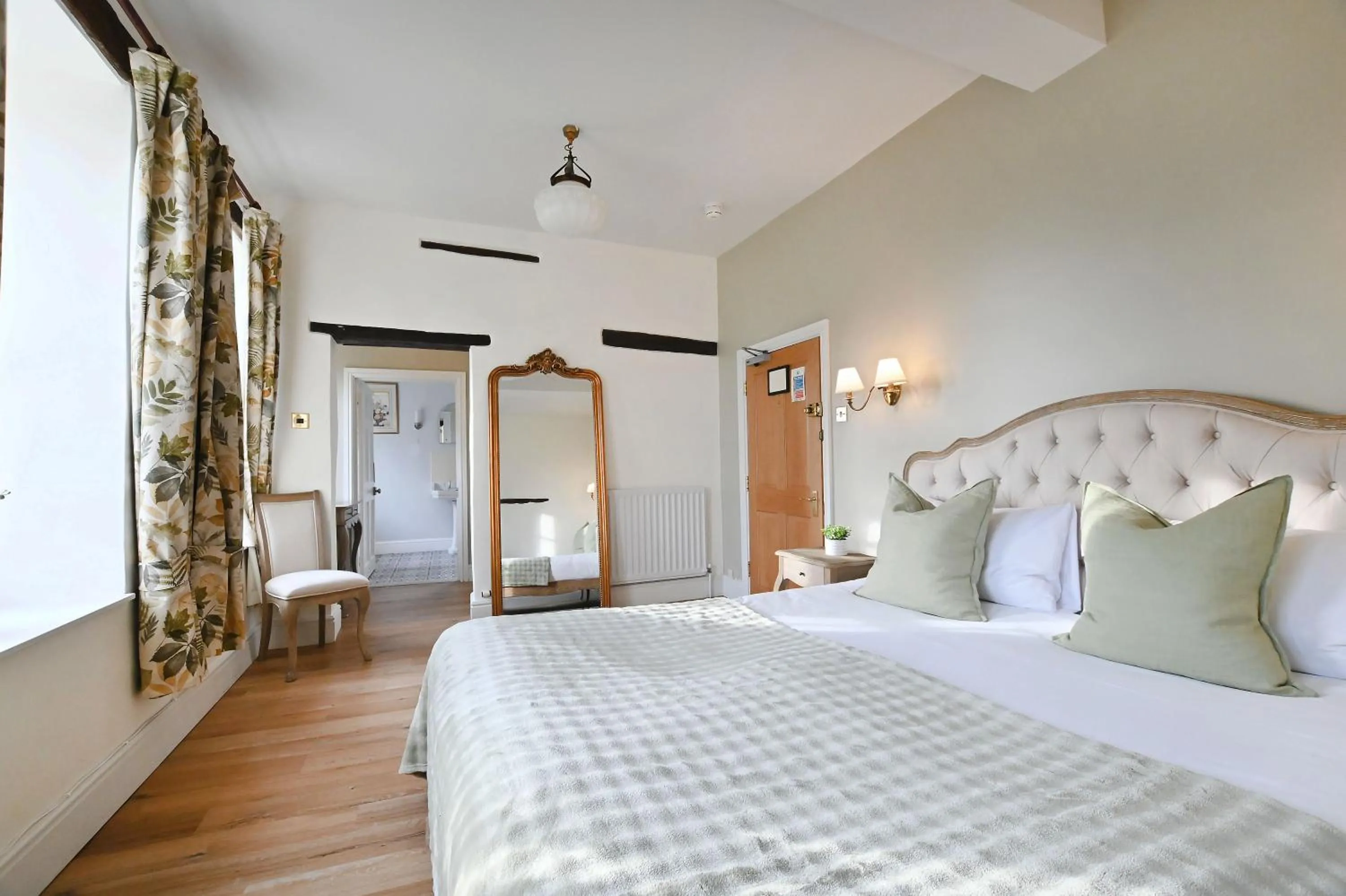 Bed in The Moonraker Hotel