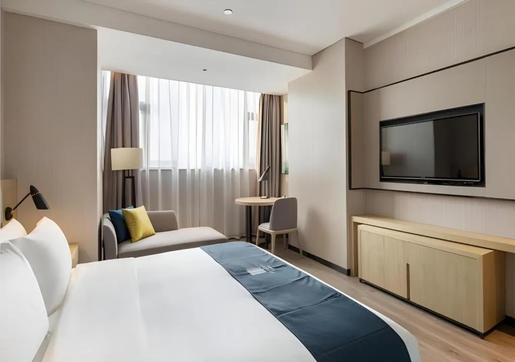 Bed in Echarm Hotel Changsha High-speed Railway Station