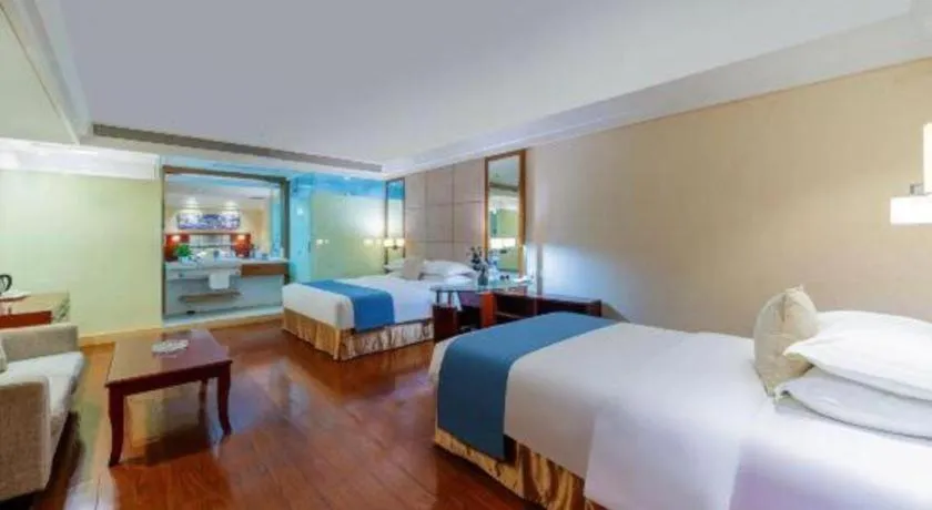 Bed in Borrman Hotel Guangzhou Changlong Shiqiao Metro Station