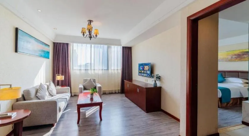 Bed in Borrman Hotel Guangzhou Changlong Shiqiao Metro Station