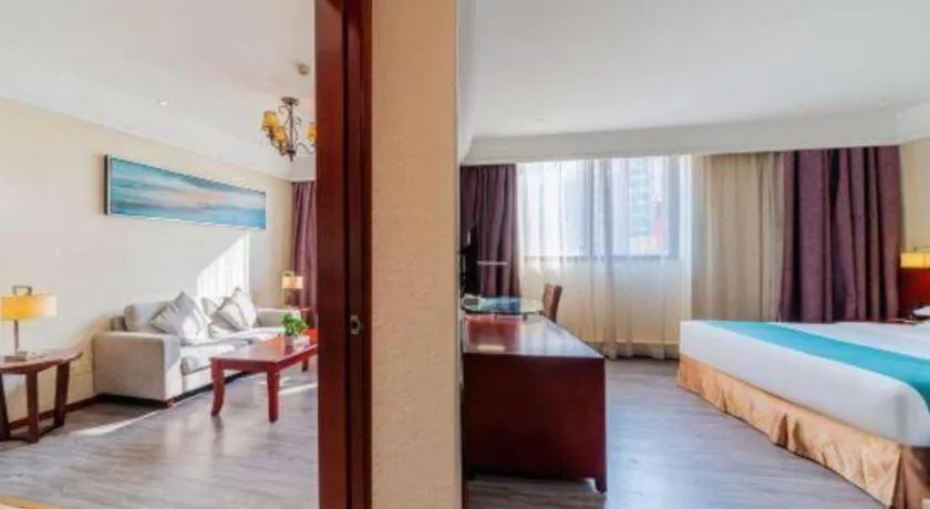 Bed in Borrman Hotel Guangzhou Changlong Shiqiao Metro Station