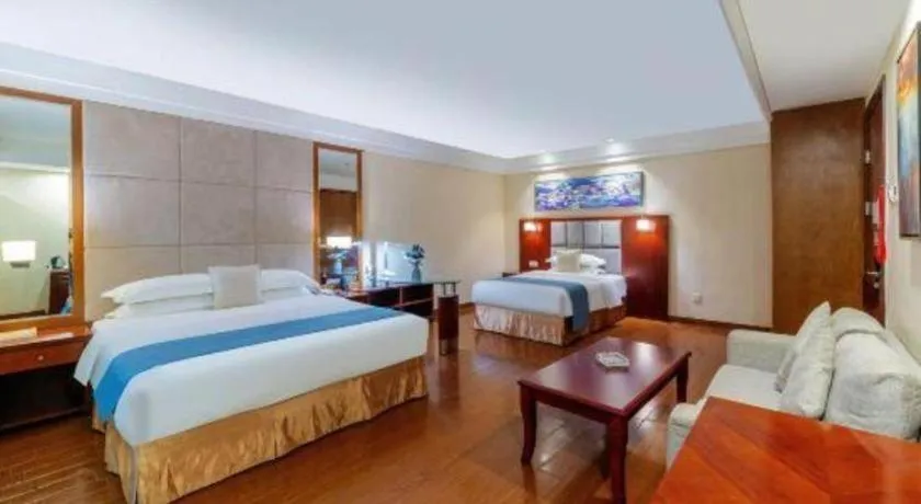 Bed in Borrman Hotel Guangzhou Changlong Shiqiao Metro Station