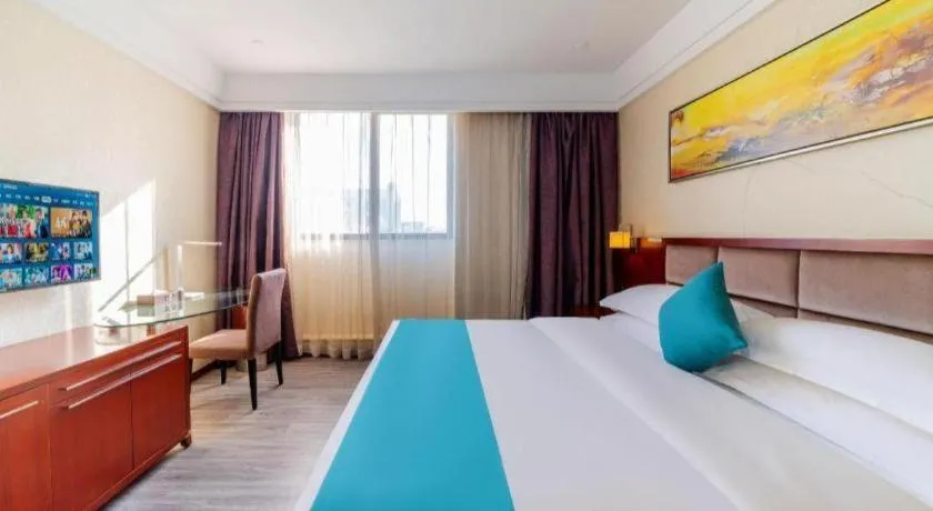 Bed in Borrman Hotel Guangzhou Changlong Shiqiao Metro Station