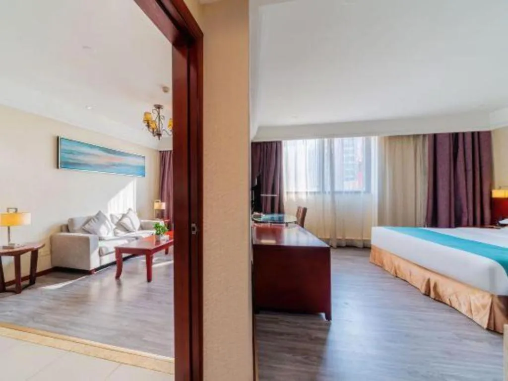 Bed in Borrman Hotel Guangzhou Changlong Shiqiao Metro Station