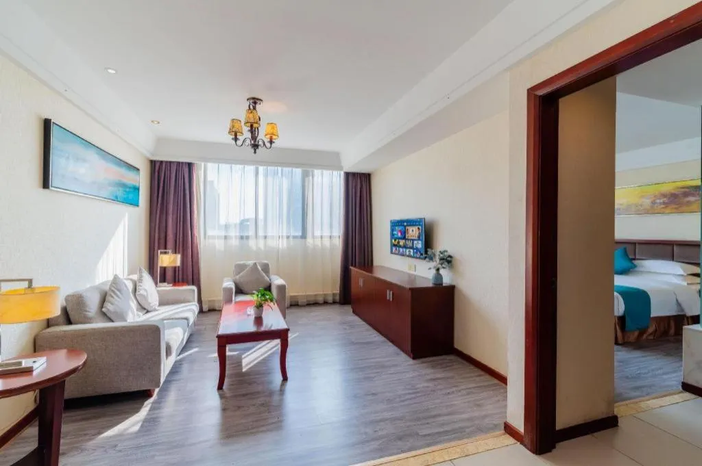 Bed in Borrman Hotel Guangzhou Changlong Shiqiao Metro Station