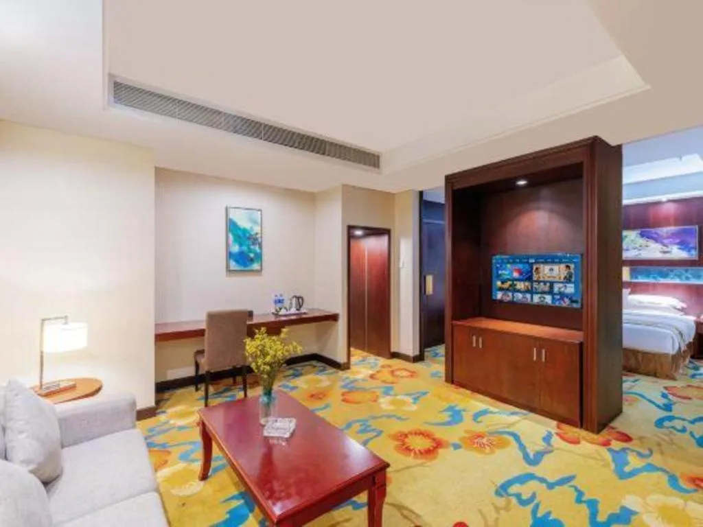 Bed in Borrman Hotel Guangzhou Changlong Shiqiao Metro Station