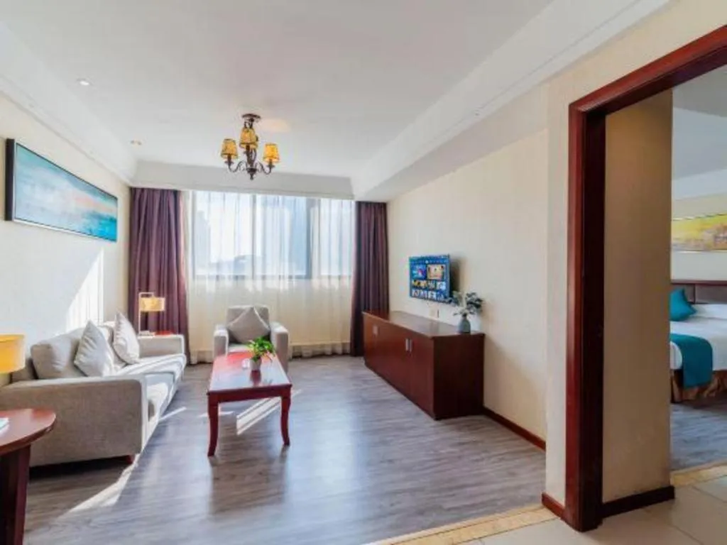 Bed in Borrman Hotel Guangzhou Changlong Shiqiao Metro Station