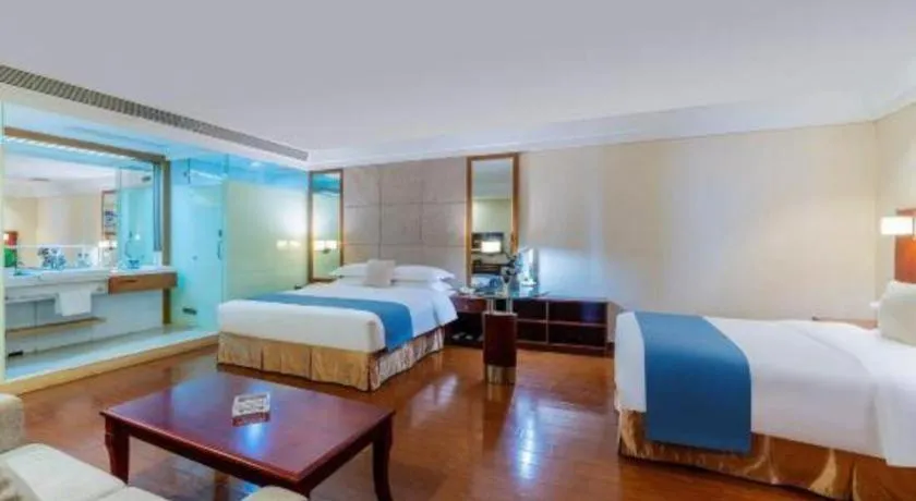 Bed in Borrman Hotel Guangzhou Changlong Shiqiao Metro Station