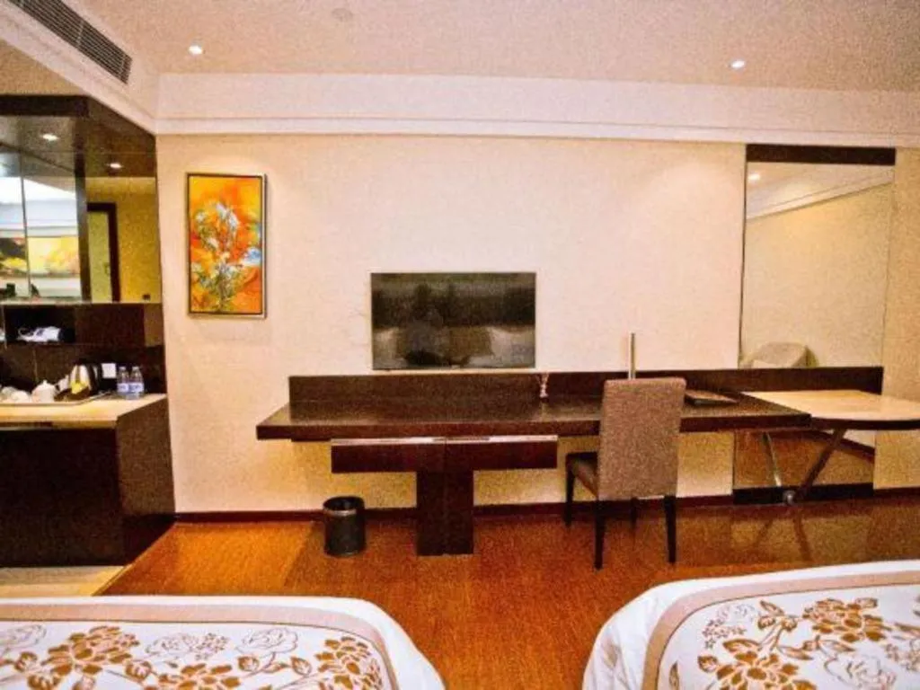 Bed in Borrman Hotel Guangzhou Changlong Shiqiao Metro Station