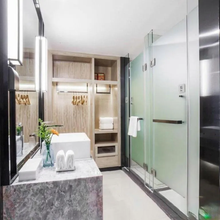 Bed in Echarm Hotel Changde Chaoyang D5 District